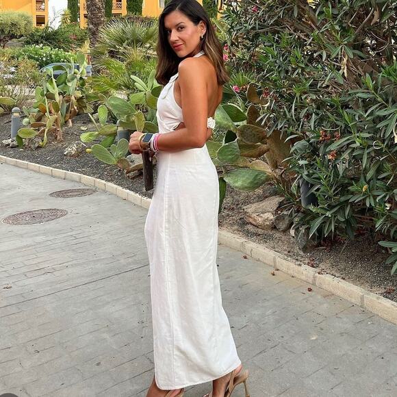 ZARA BLOGGER FAVORITE DRAPED HALTER DRESS - Picture 2 of 16